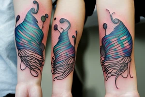 a beautiful jelly-fish tattoo idea