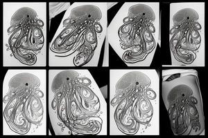 a beautiful jelly-fish tattoo idea