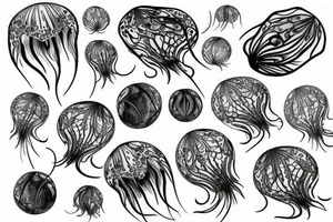 a beautiful jelly-fish tattoo idea