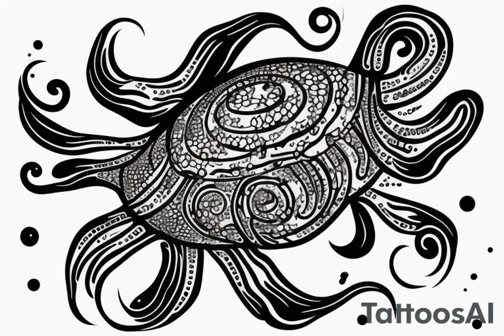 a beautiful jelly-fish into the space tattoo idea