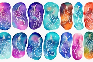 A jelly-fish into space tattoo idea