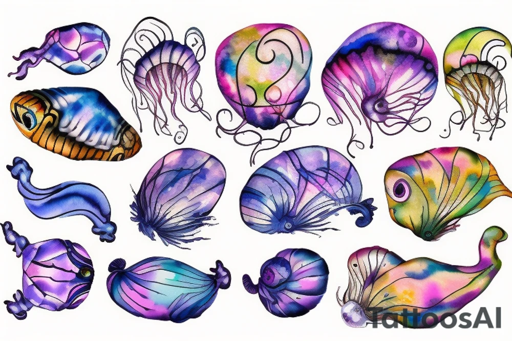 Magic jelly-fish tattoo idea