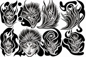 twins flames tattoo idea