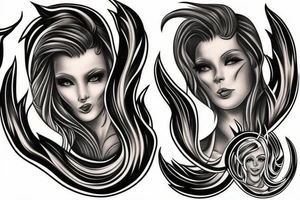 twins flames tattoo idea