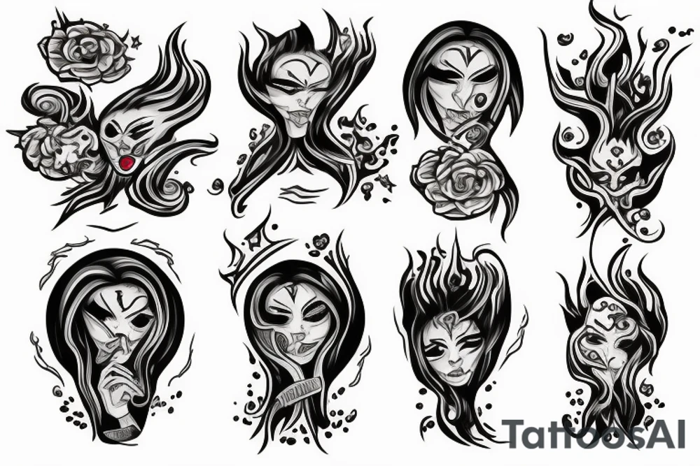 twins flame tattoo idea