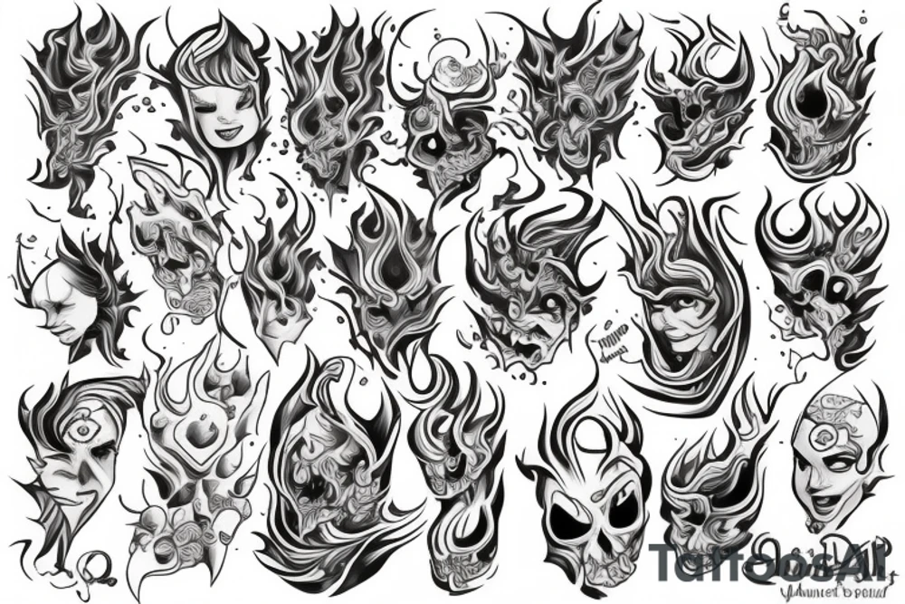 twins flame tattoo idea