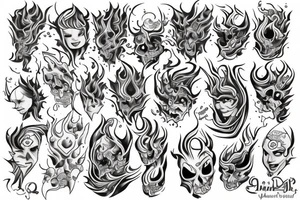 twins flame tattoo idea