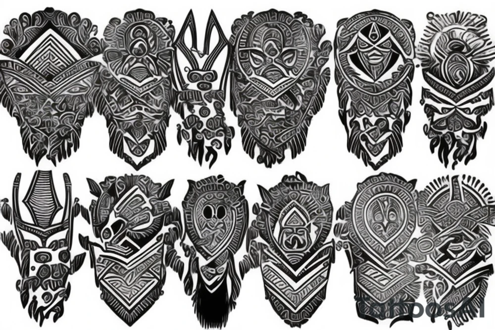 chest plate tattoo idea