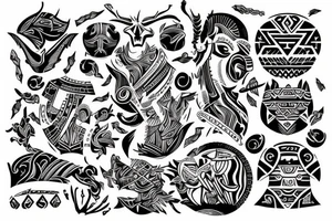 chest, arahuaco
tribal tattoo idea