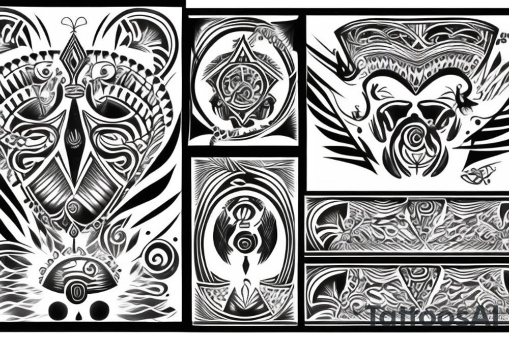 chest, arahuaco
tribal tattoo idea