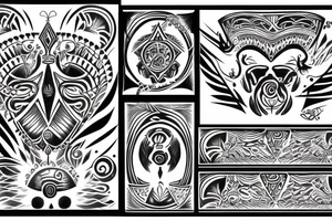 chest, arahuaco
tribal tattoo idea
