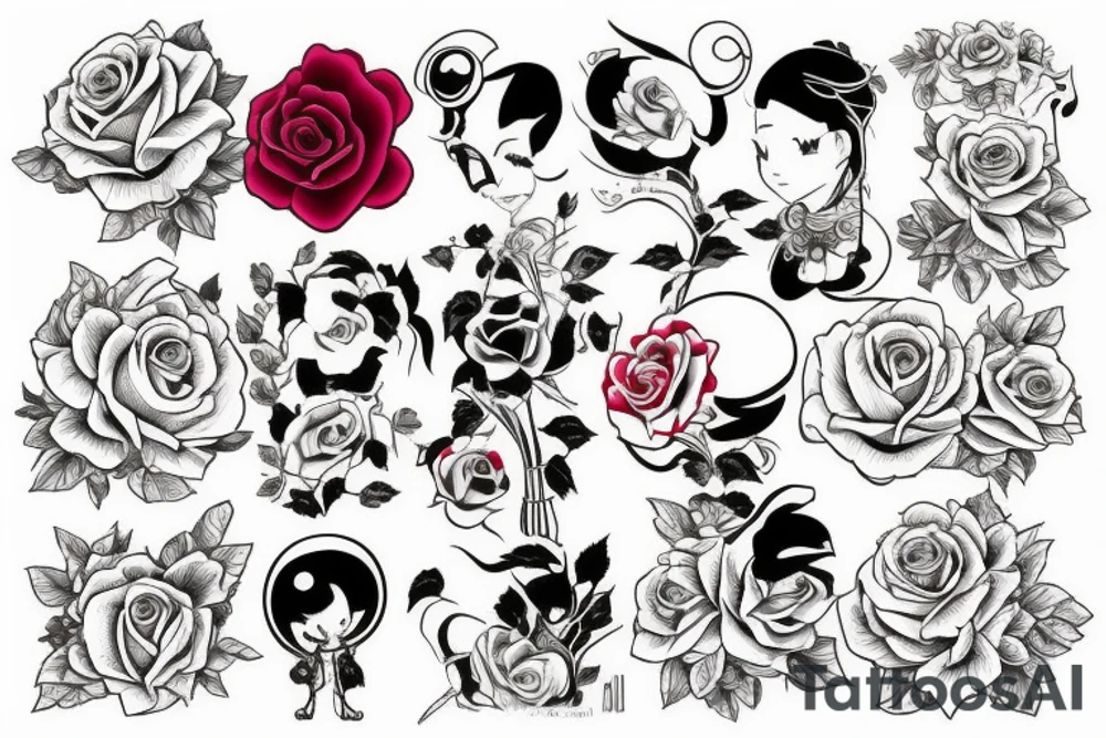 a rose tattoo idea
