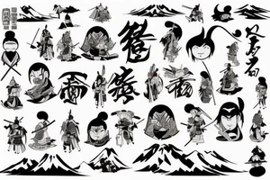 a samurai tattoo idea