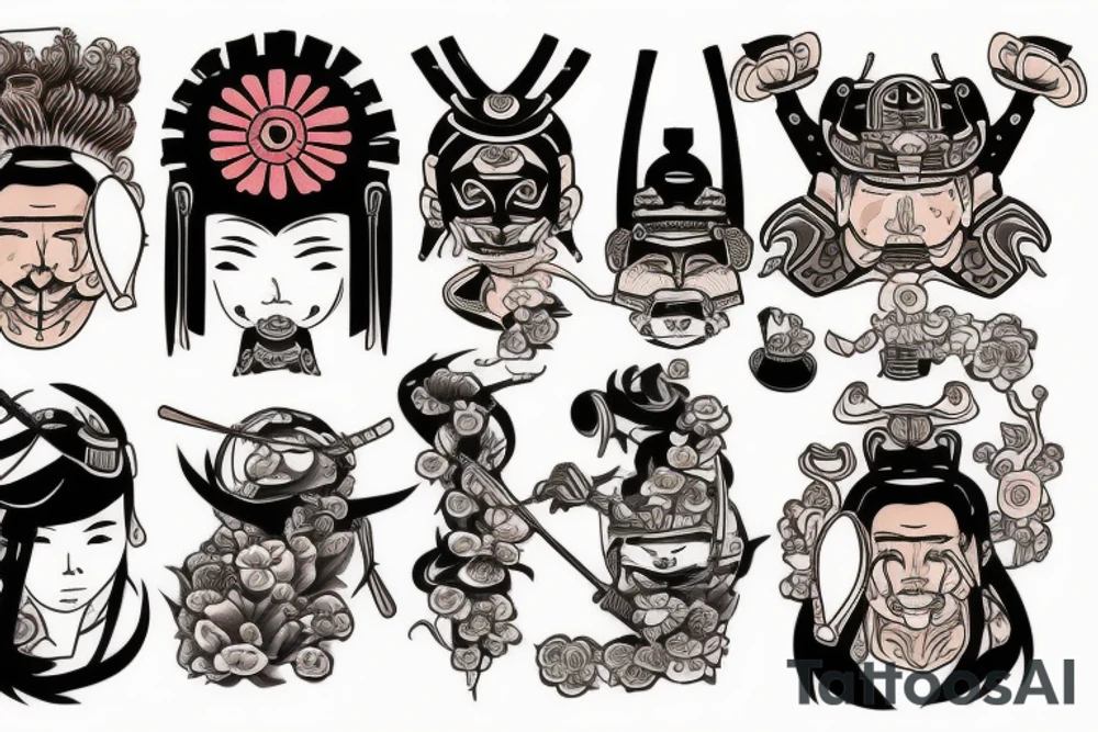 a samurai tattoo idea