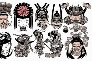 a samurai tattoo idea