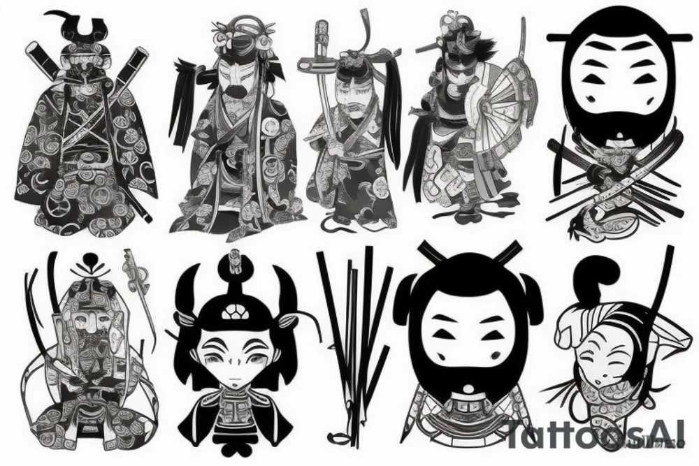 a samurai tattoo idea