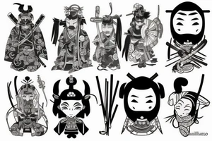 a samurai tattoo idea