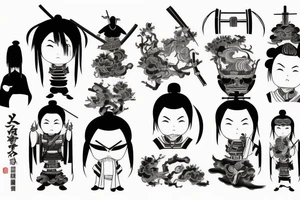 a samurai tattoo idea