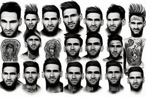 Lionel Andrés Messi tattoo idea