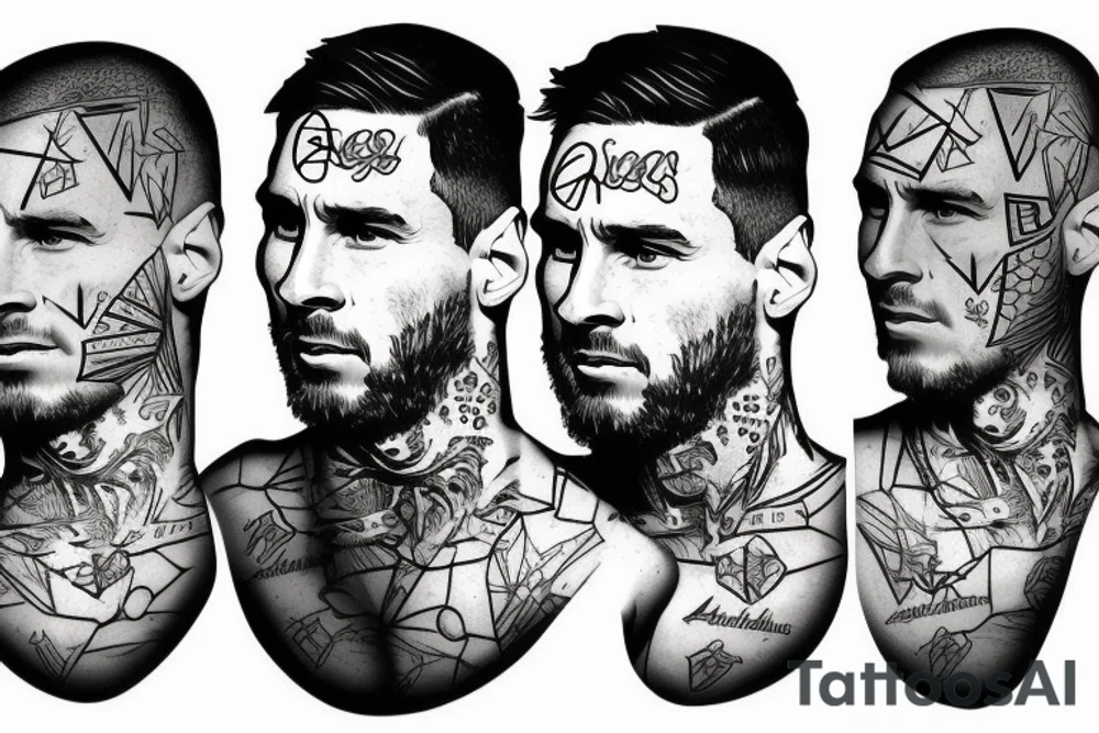 Lionel Andrés Messi tattoo idea