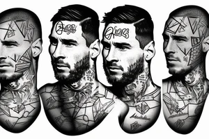 Lionel Andrés Messi tattoo idea