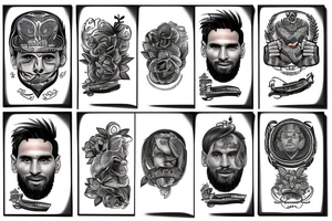Lionel Andrés Messi tattoo idea
