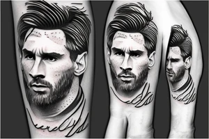 Lionel Andrés Messi tattoo idea