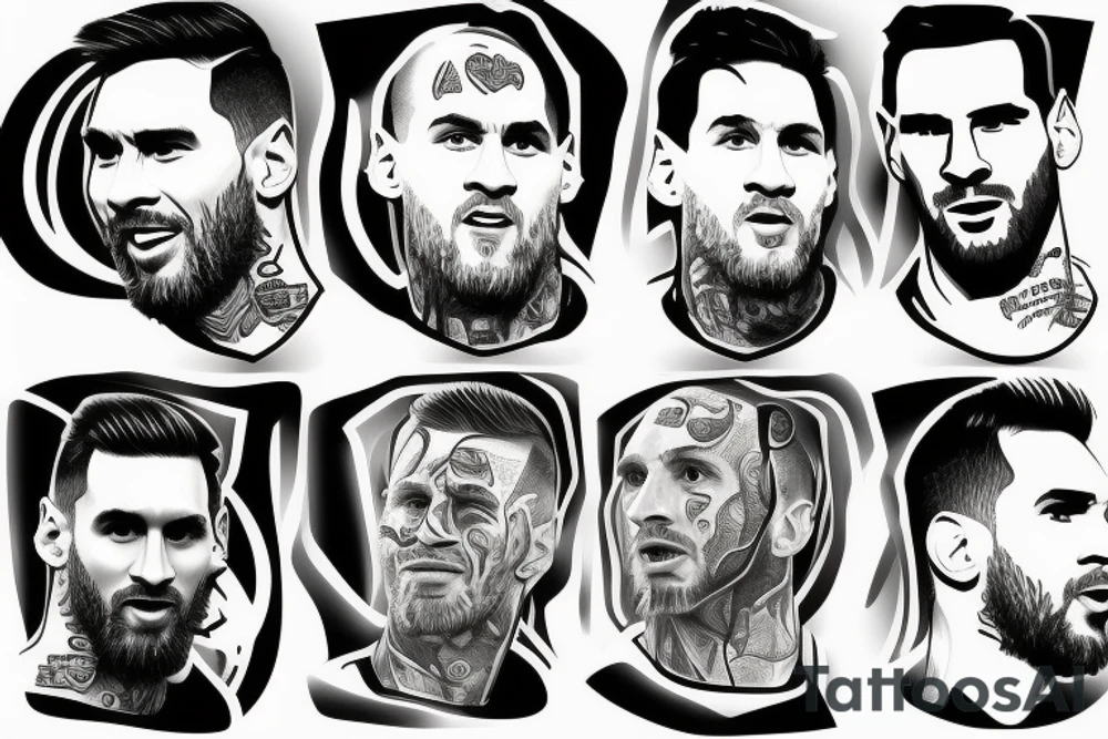 Lionel Andrés Messi tattoo idea