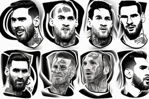 Lionel Andrés Messi tattoo idea