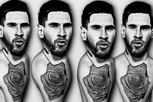 Lionel Andrés Messi tattoo idea