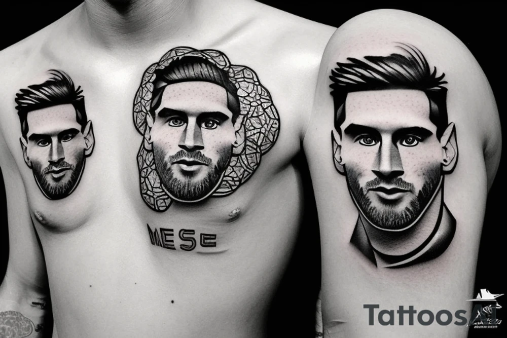 Lionel Andrés Messi tattoo idea