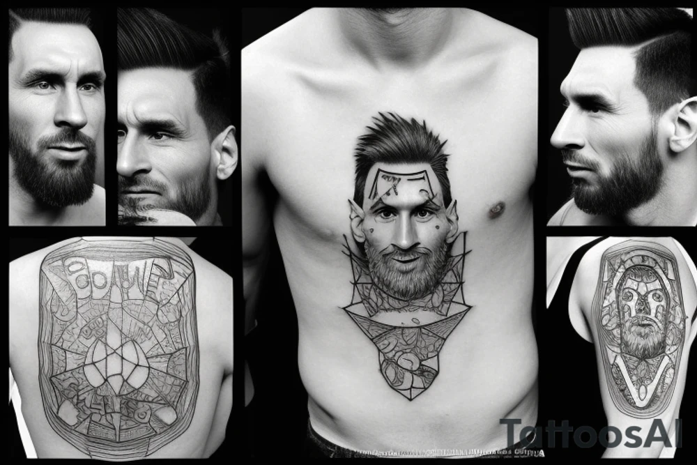 Lionel Andrés Messi tattoo idea