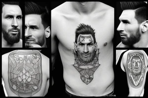Lionel Andrés Messi tattoo idea