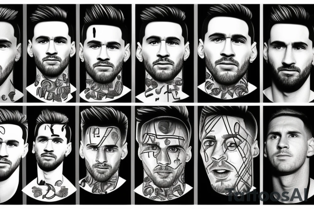Lionel Andrés Messi tattoo idea