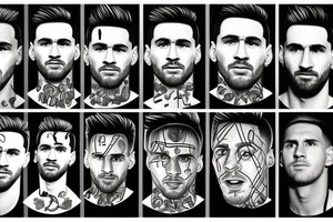 Lionel Andrés Messi tattoo idea