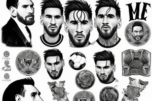 Lionel Andrés Messi tattoo idea