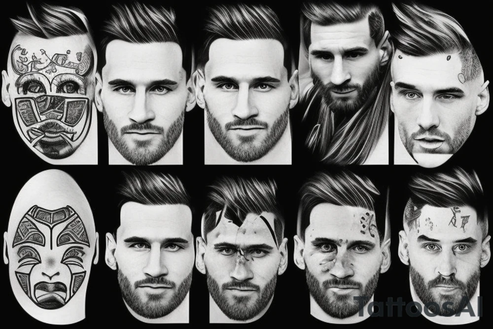 Lionel Andrés Messi tattoo idea