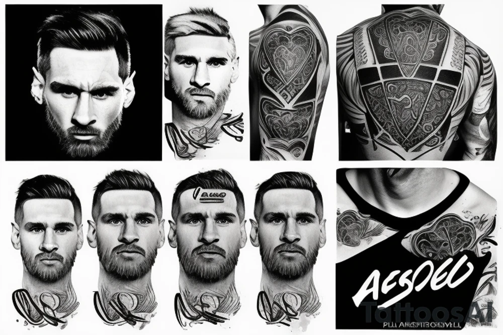 Lionel Andrés Messi tattoo idea