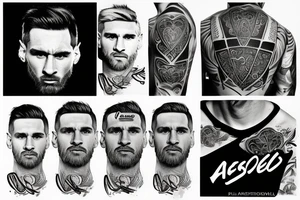 Lionel Andrés Messi tattoo idea