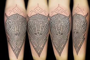 Excalibur in stone tattoo idea