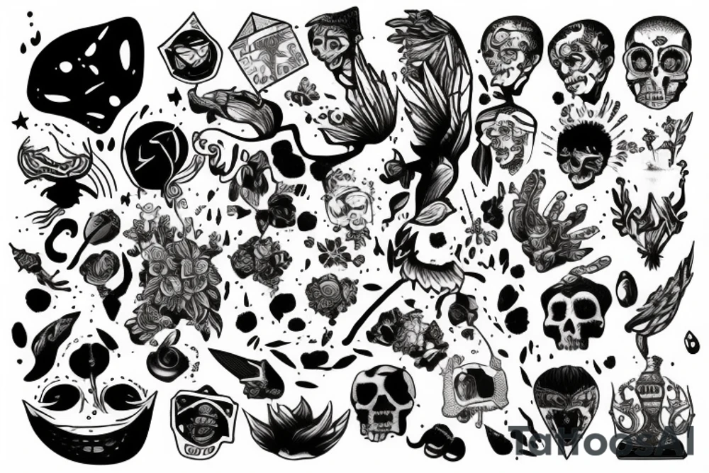 wasted youth tattoo idea