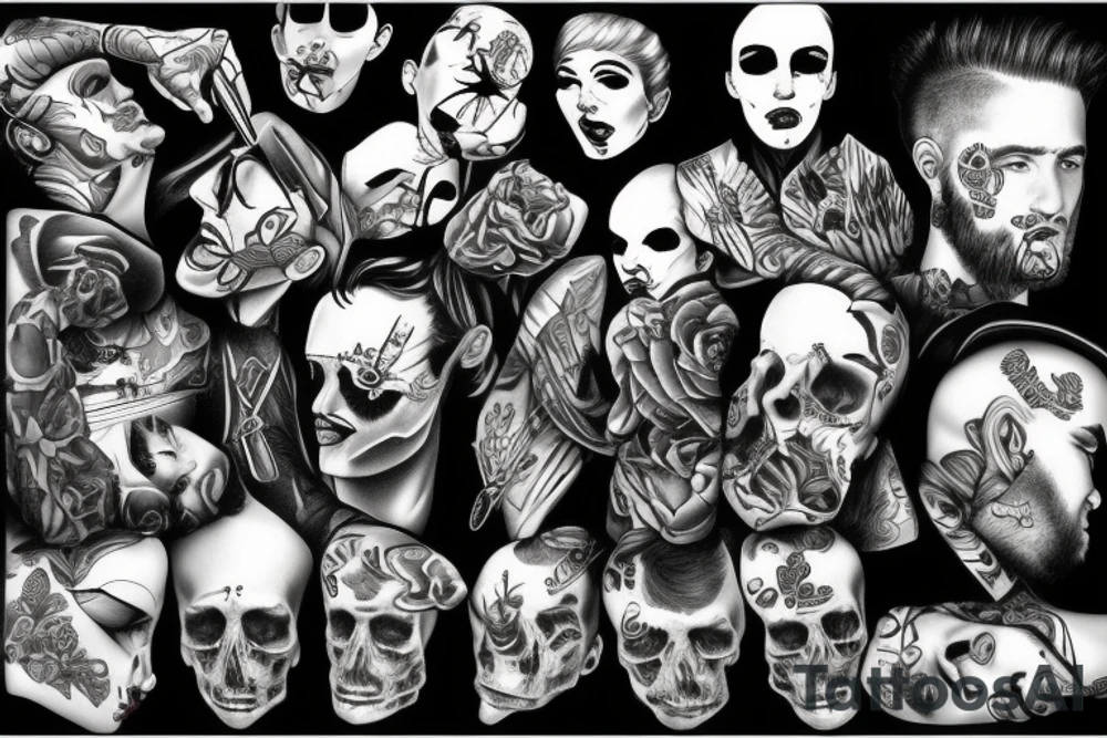 wasted youth tattoo idea