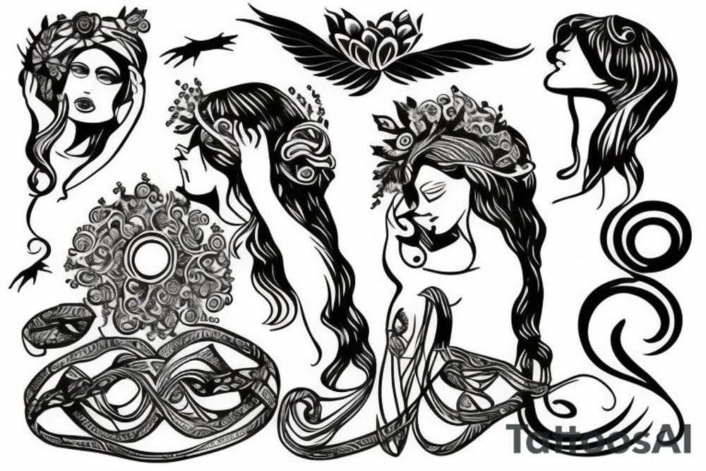 Greek goddess tattoo idea