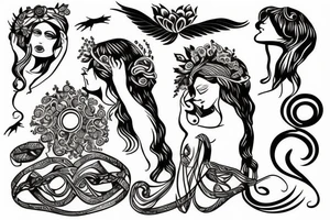 Greek goddess tattoo idea