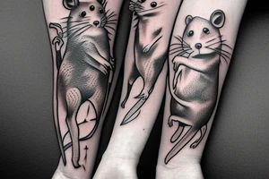 rat tattoo on the wrist tattoo idea
