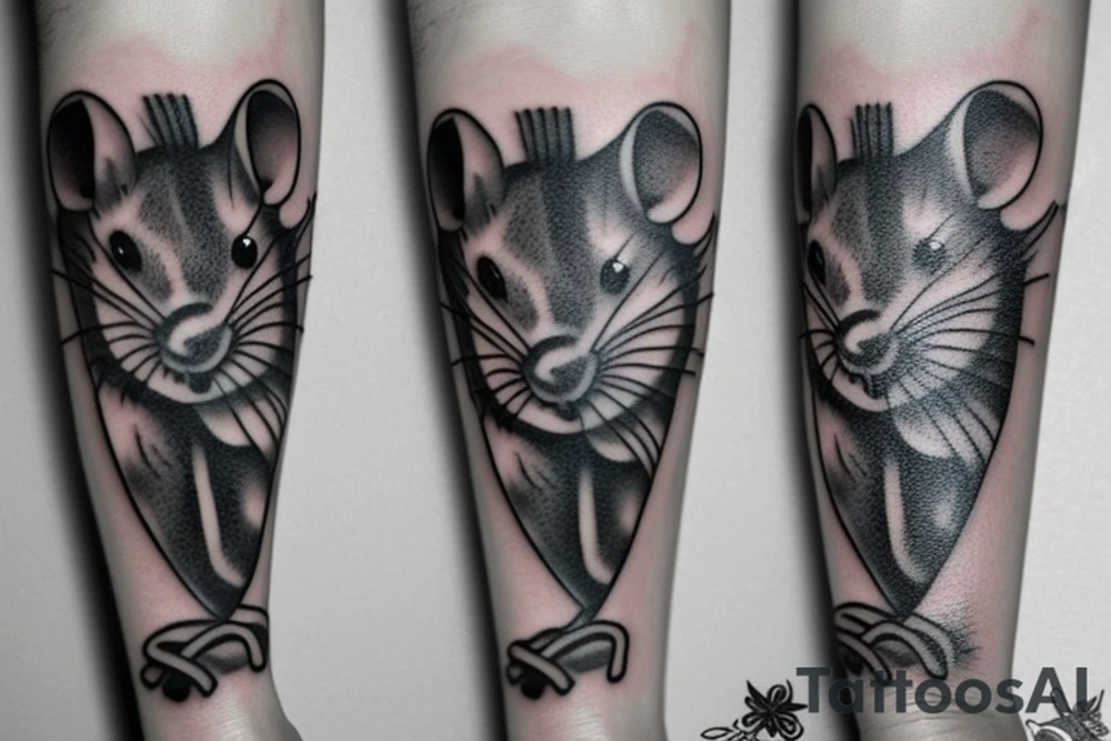 rat tattoo on the wrist tattoo idea