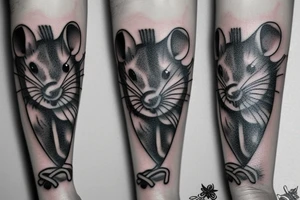 rat tattoo on the wrist tattoo idea