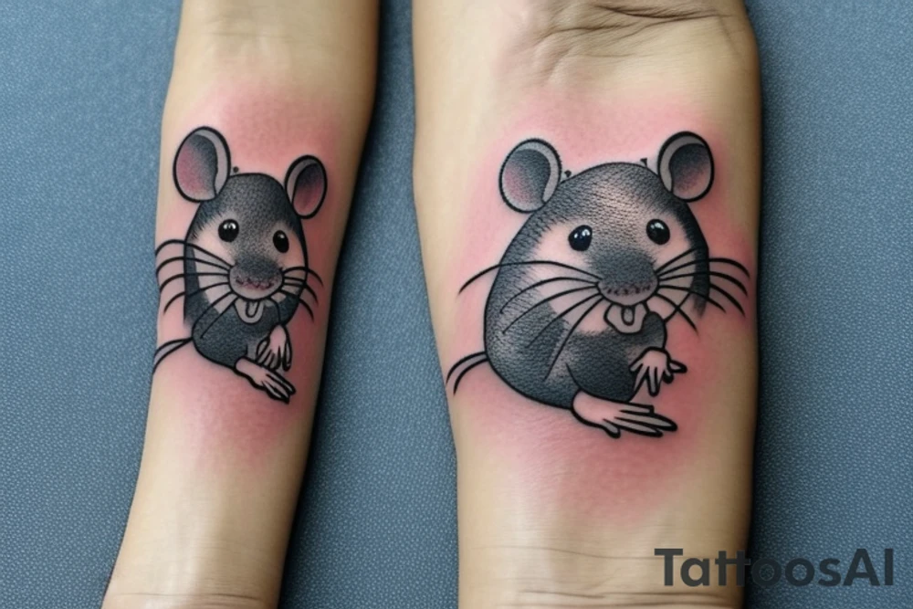 rat tattoo on the wrist tattoo idea