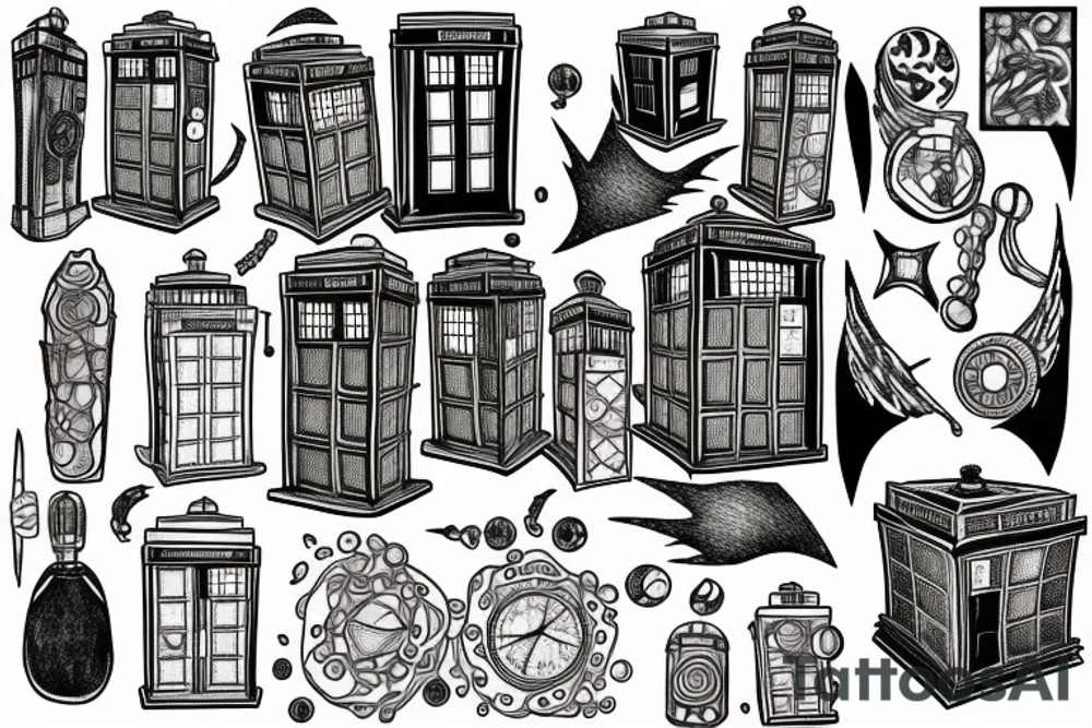 TARDIS doctor who tattoo idea