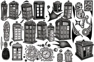 TARDIS doctor who tattoo idea